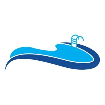 Pools icon logo design Stock Illustration