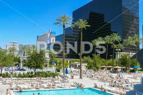 Pools Las Vegas in a sunny day Stock Photos