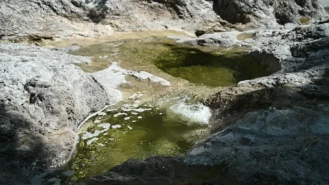 Pools of a rocky mountain river in summer Stock-Footage 212741689
