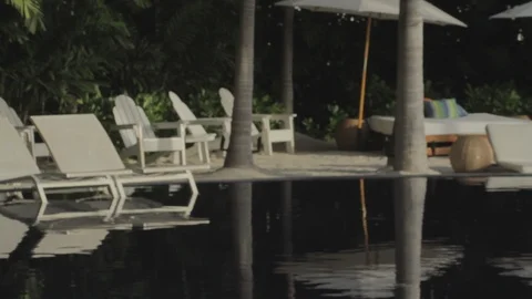 By The Poolside Stock Footage 104790774