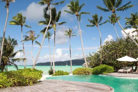 Poolside Paradise Stock-Fotos