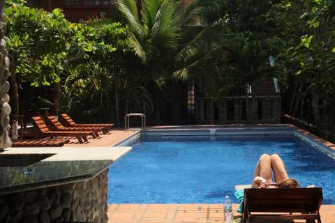 Poolside 写真素材
