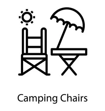 Poolside Seating Area Stock Illustration