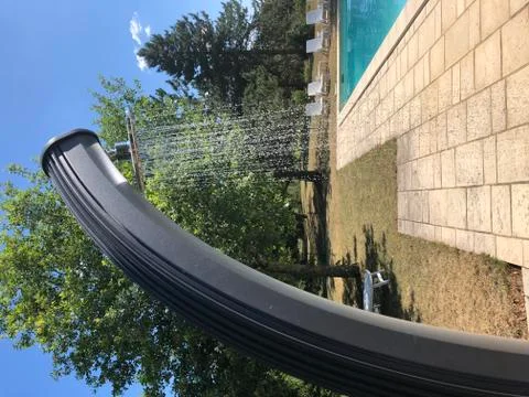 Poolside Shower Stock Photos