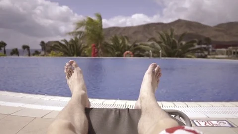 Poolside view Stock Footage 75731653