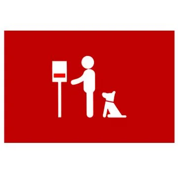 Poop bag dispenser Stock Illustration