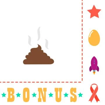 Poop computer symbol 스톡 일러스트