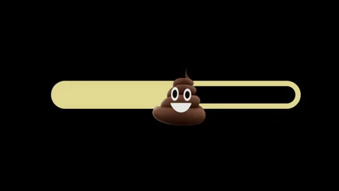 Poop Emoji Progress Bar Loading Animation 動画素材 339576605
