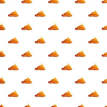 Poop piles seamless pattern for background design Stock Illustration