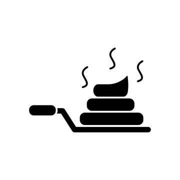 Poop, shovel icon. Simple elements of animals store icons for ui and ux, website Stock Illustration