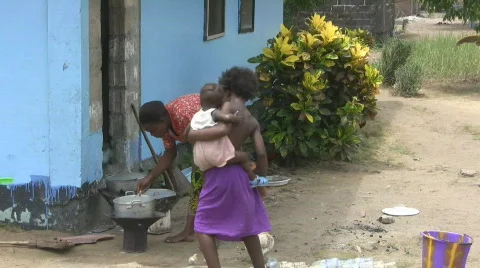 Poor African Child Stock Footage 475075