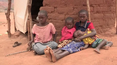 Poor and Hungry Stock Footage 8660048