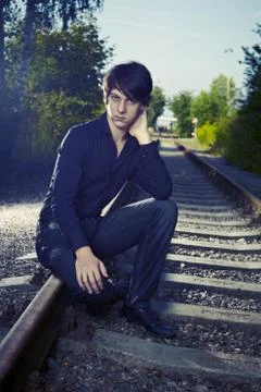 Poor boy Stock Photos