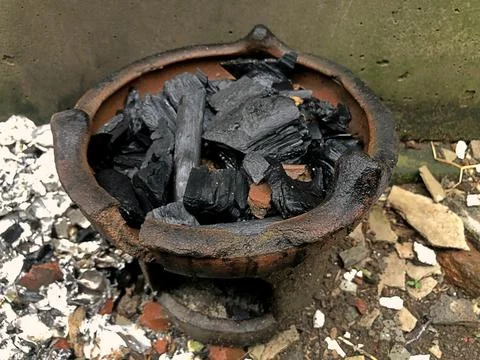 Poor Burning Grill Stock Photos