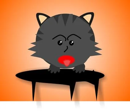 Poor cat Stock Illustration