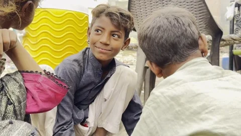 Poor child Stock Footage 298581520