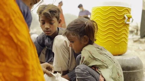 Poor child Stock Footage 298581742