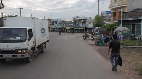 Poor City in Asia Stock Footage 32274353