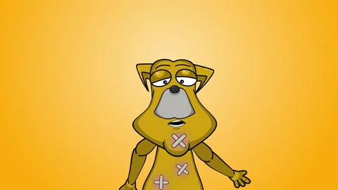 Poor Dog Character Talking Stock Footage 227483882