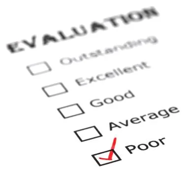 Poor evaluation Stock Photos