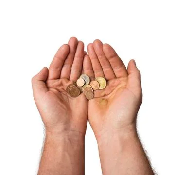 Poor hands Stock Photos