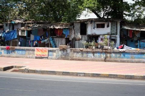 Poor homes in India Stock Photos