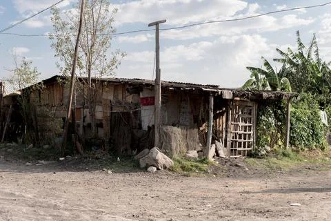 Poor house in mexico Foto stock