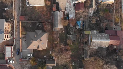 Poor Houses District Stock Footage 126655538
