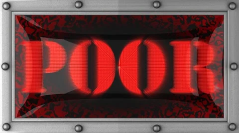 Poor on led Stock Footage 8747173