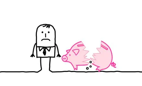 Poor man 스톡 일러스트