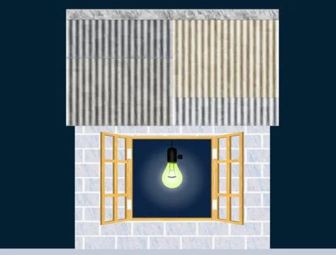 Poor man's Cabin Stock Illustration