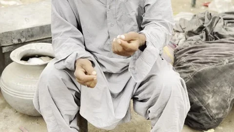 Poor old man Stock Footage 297564108