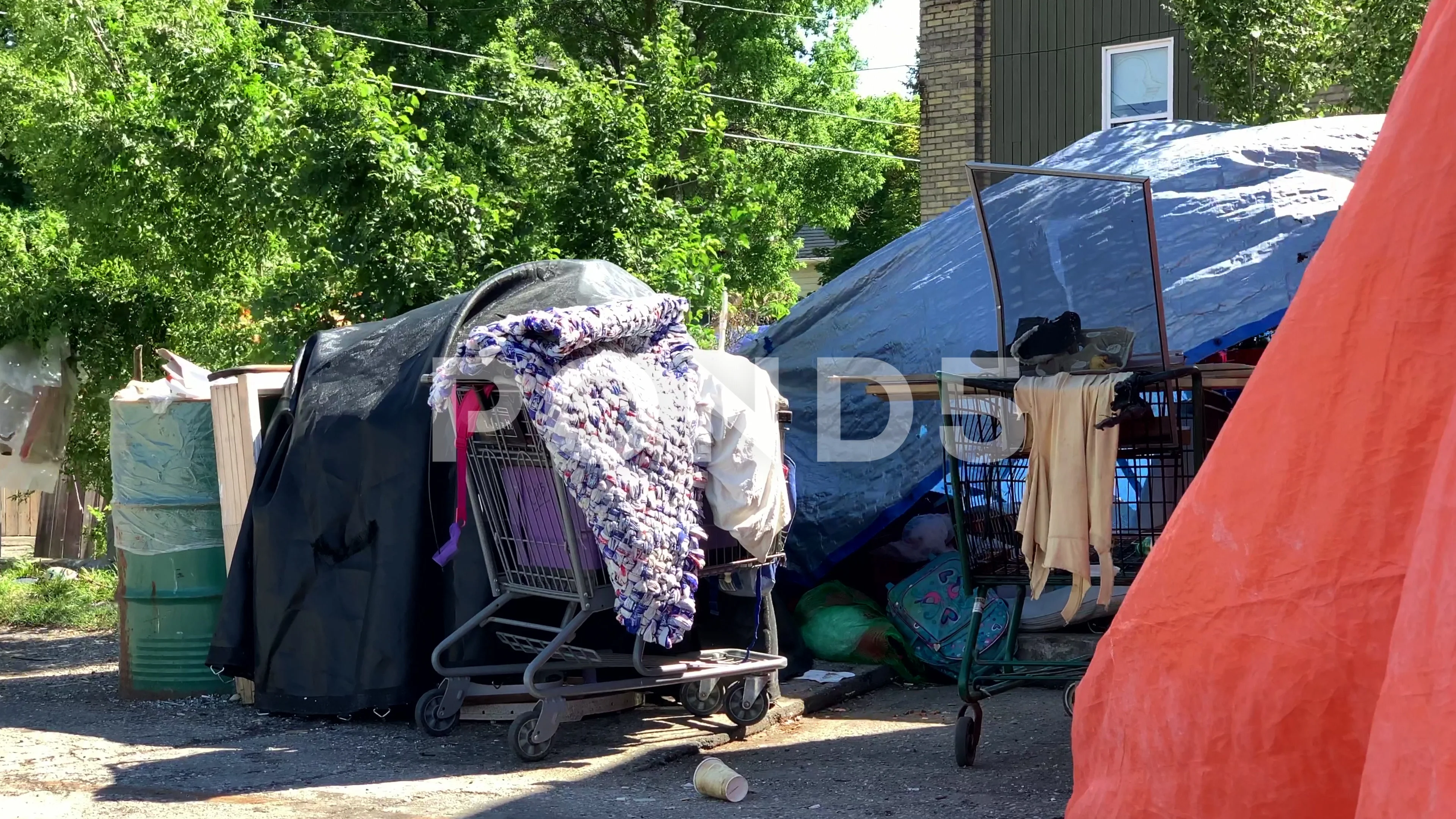 density consonant of course Poor People Shopping Cart Beggar Home, H... | Stock Video | Pond5