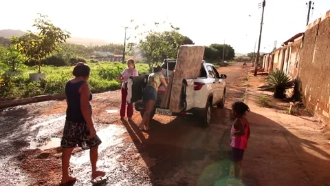 Poor of Planaltina, Brazil Video stock 131677604