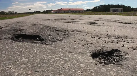 Poor road surface, dolly move Stock-Footage 50016210