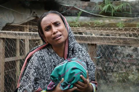 Poor Rohingya Woman Stock Photos