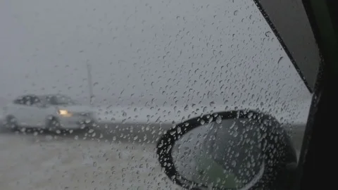 Poor visibility on a highway Video stock 71898353