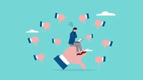 Poor work performance illustration with the concept of businessman surround.. Stock Illustration