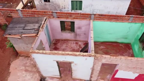Poorly constructed homes in Brazil Stock Footage 233729438