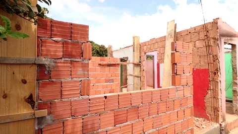 Poorly constructed homes in Brazil Stock Footage 235448547