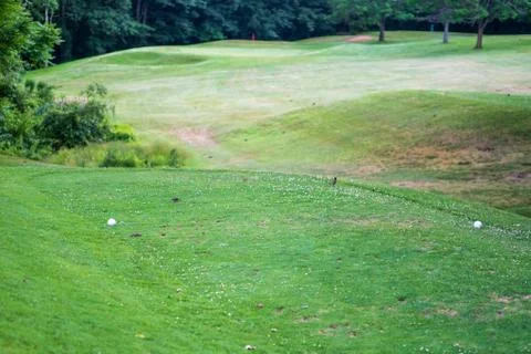 Poorly Maintained Cheap Golf Course Stock Photos