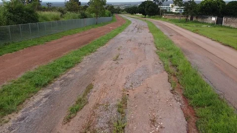 Poorly maintained streets of Brazil Video stock 127930385