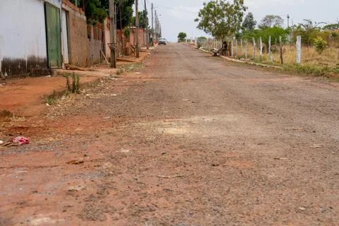 Poorly maintained streets Stock Photos