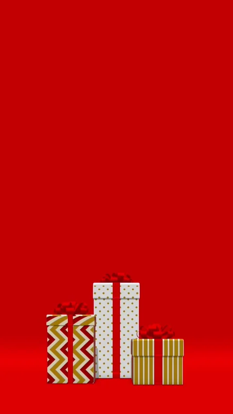 Pop-up and bouncing animation of three boxes, Vertical layout Stock Footage 286096602