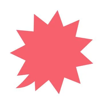 Pop and simple explosive balloon separately(red) イラスト素材