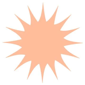 Pop and simple explosive balloon separately?orange? イラスト素材