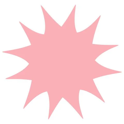 Pop and simple explosive balloon separately?pink? Stock Illustration