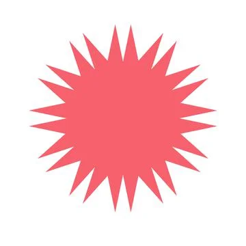 Pop and simple explosive balloon separately(red) Stock Illustration