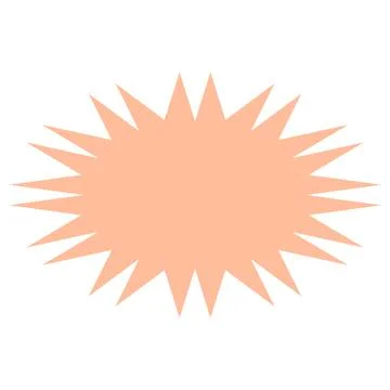 Pop and simple explosive balloon separately?orange? イラスト素材