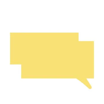 Pop and simple speech bubble separately Stock Illustration